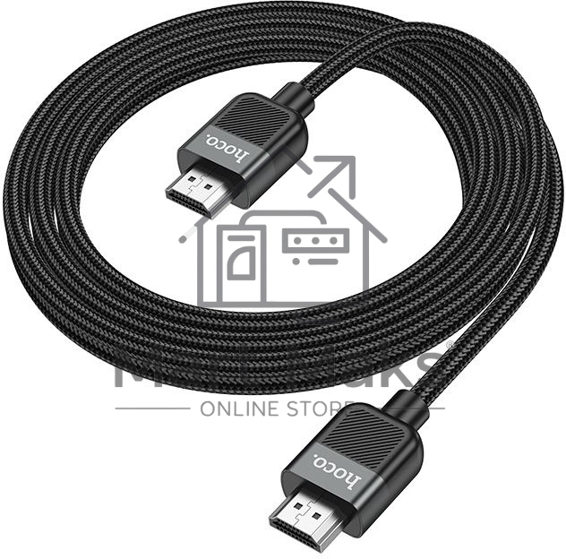 Кабель Hoco US09 ver2.0 HDMI (m) HDMI (m) 2м черный (пакет)