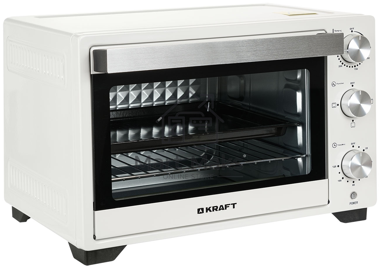 Мини-печь Kraft KFC-MO 250 HW белый, 25 л, 1500 Вт