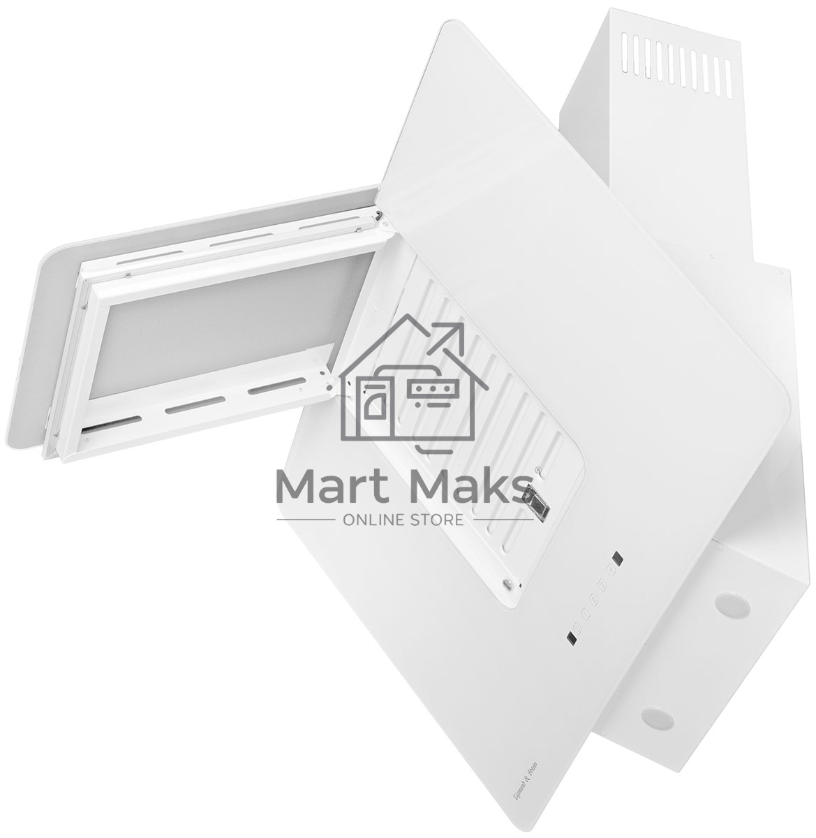Вытяжка каминная Zigmund & Shtain K 150.9 W белый, 90 см, 1100 куб. м/ч, 65 дБ
