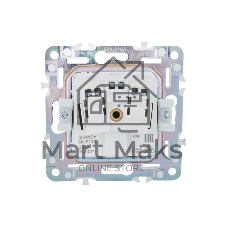 Розетка 1-местная IEK SKANDY SK-R11B (SK-R16-16-44-K10) с заземлением, с защитными шторками и крышкой 16А IP44, бежевый