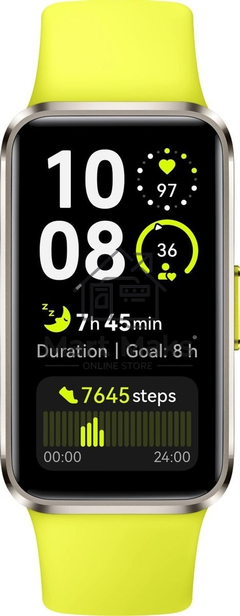 Фитнес-браслет Huawei Band 10 Aluminium NRA-B29 серебристый / зеленый