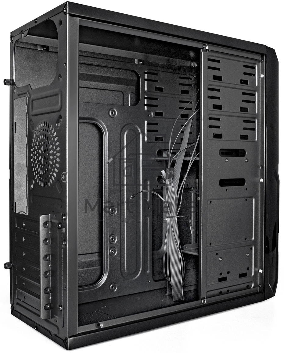 Компьютерный корпус Miditower ExeGate XP-329S-UNS450 (ATX, БП UNS450 с вент. 12см, 2*USB, аудио, черный)