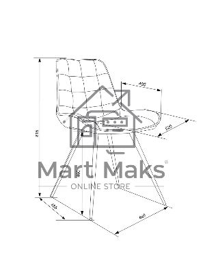 Стул для дома Бюрократ CH-K2_4 комплект 4шт св.серый Holland 09 металл черный на ножках (CH-K2_1/HL09_4)