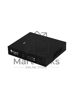 Аудиопроцессор Intrend ITDSP-0404Dv2 цифровой, 4x4 аналоговых входов/выходов, AEC, AFS, ANC, Dante 4x4, USB-B 2x2 на задней панели, PoE, управление по RS232/485, IP