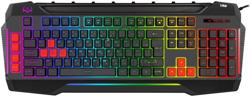 Клавиатура SVEN KB-G8800 проводная, USB Type-A, чёрный