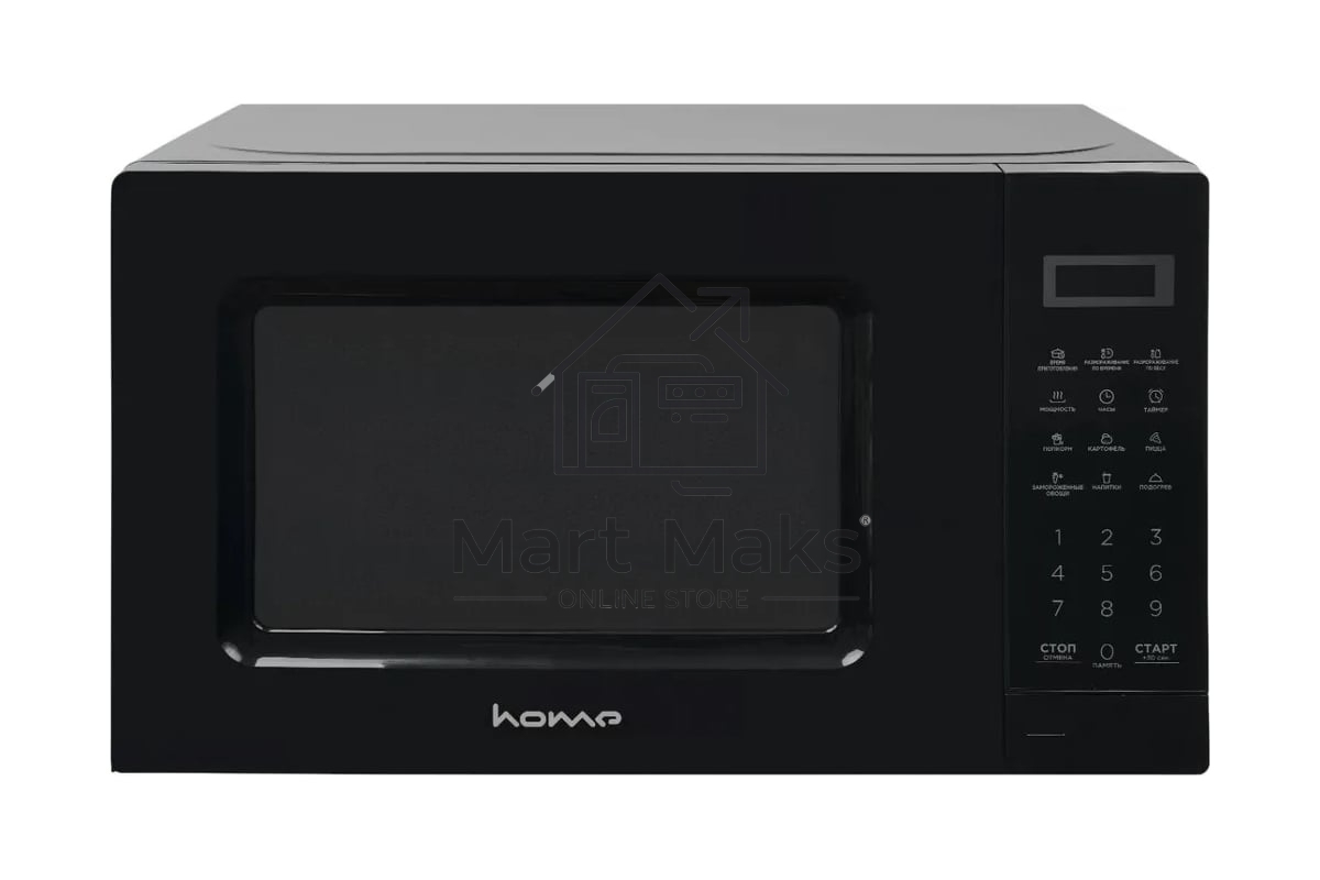 Микроволновая печь HOME HDM207BB черный, 20 л, 700 Вт, переключатели — сенсор