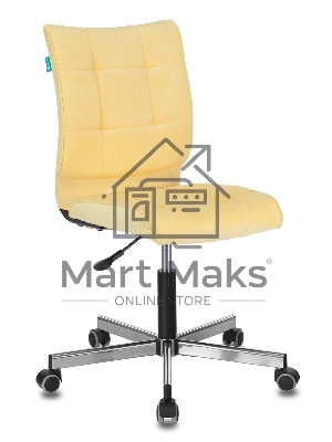 Кресло компьютерное Бюрократ CH-330M/VELV74 желтый Velvet 74, крестовина металл