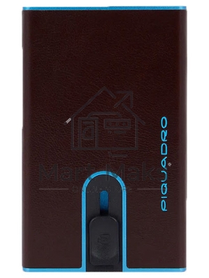 Чехол для кредитных карт Piquadro Blue Square PP4825B2BLR/MO, натур.кожа, красное дерево
