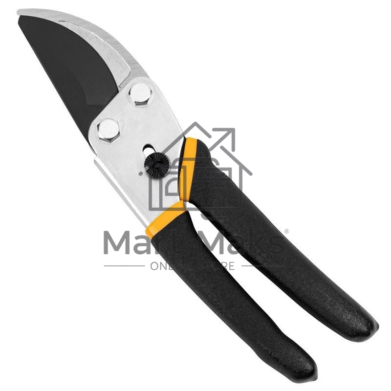 Секатор Deli DL580204 Размер 200 мм. Макс диаметр резки 15 мм. Сталь 55С. Термообработанная поверхность. Тефлоновая уплотнённая пластиковая ручка.