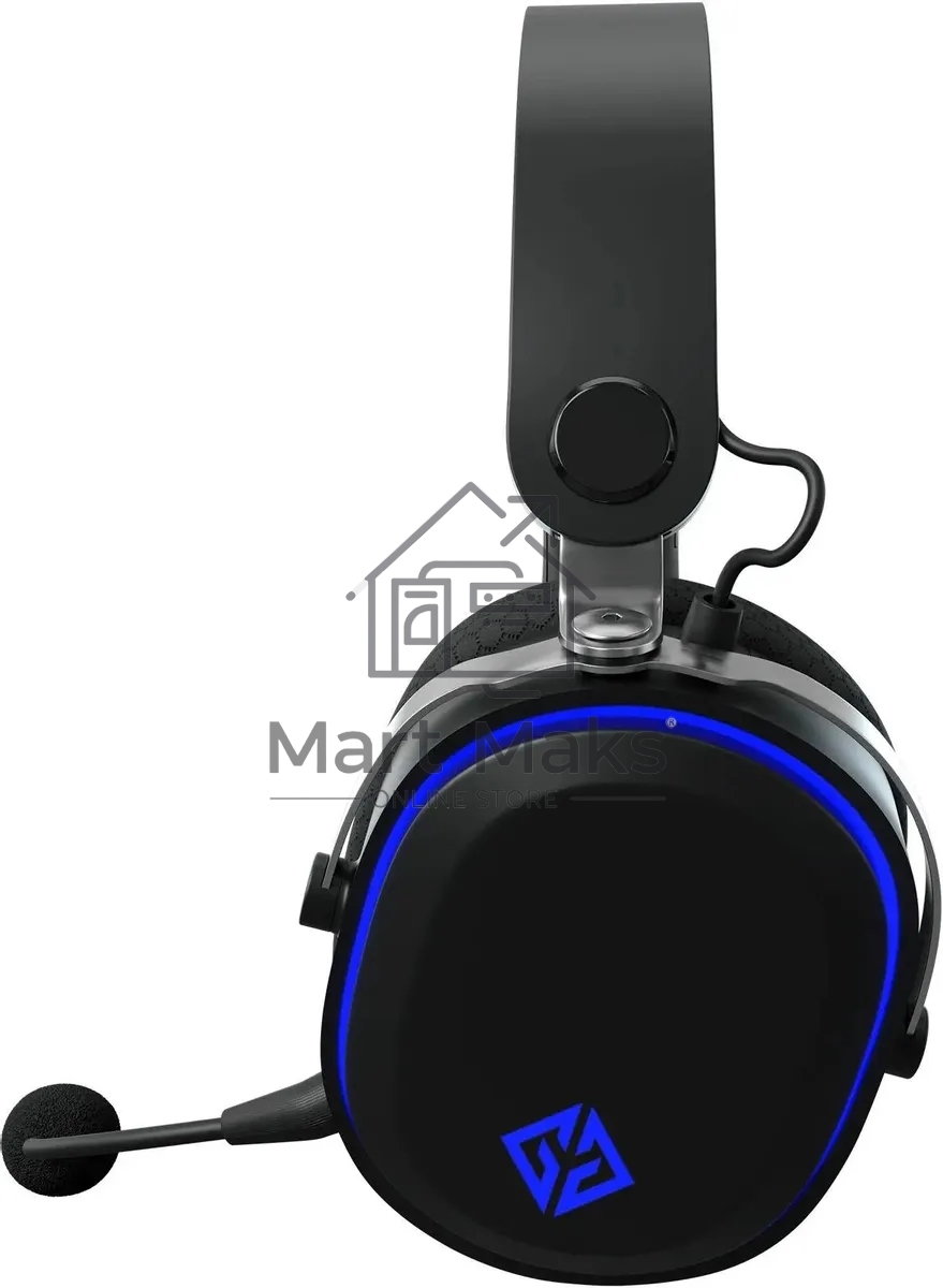 Наушники с микрофоном GMNG GG-HS405W черный мониторные BT/Radio/3.5mm оголовье
