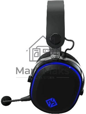 Наушники с микрофоном GMNG GG-HS405W черный мониторные BT/Radio/3.5мм оголовье