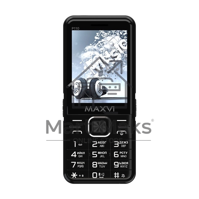 Мобильный телефон MAXVI Р110 черный