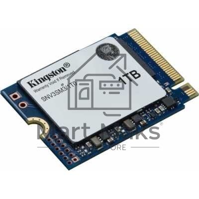 Твердотельный накопитель Kingston SSD NV3, 1000GB, M.2(22x30mm), NVMe, PCIe 4.0 x4, 3D TLC, R/W 6000/4000MB/s, TBW 320, DWPD 0.2 (60 мес)