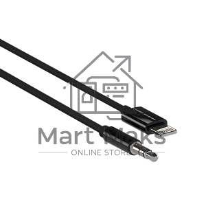 Кабель аудио MORE CHOICE (4610196409837) UK28i AUX 3.5mm Lightning 8-pin 1м, черный