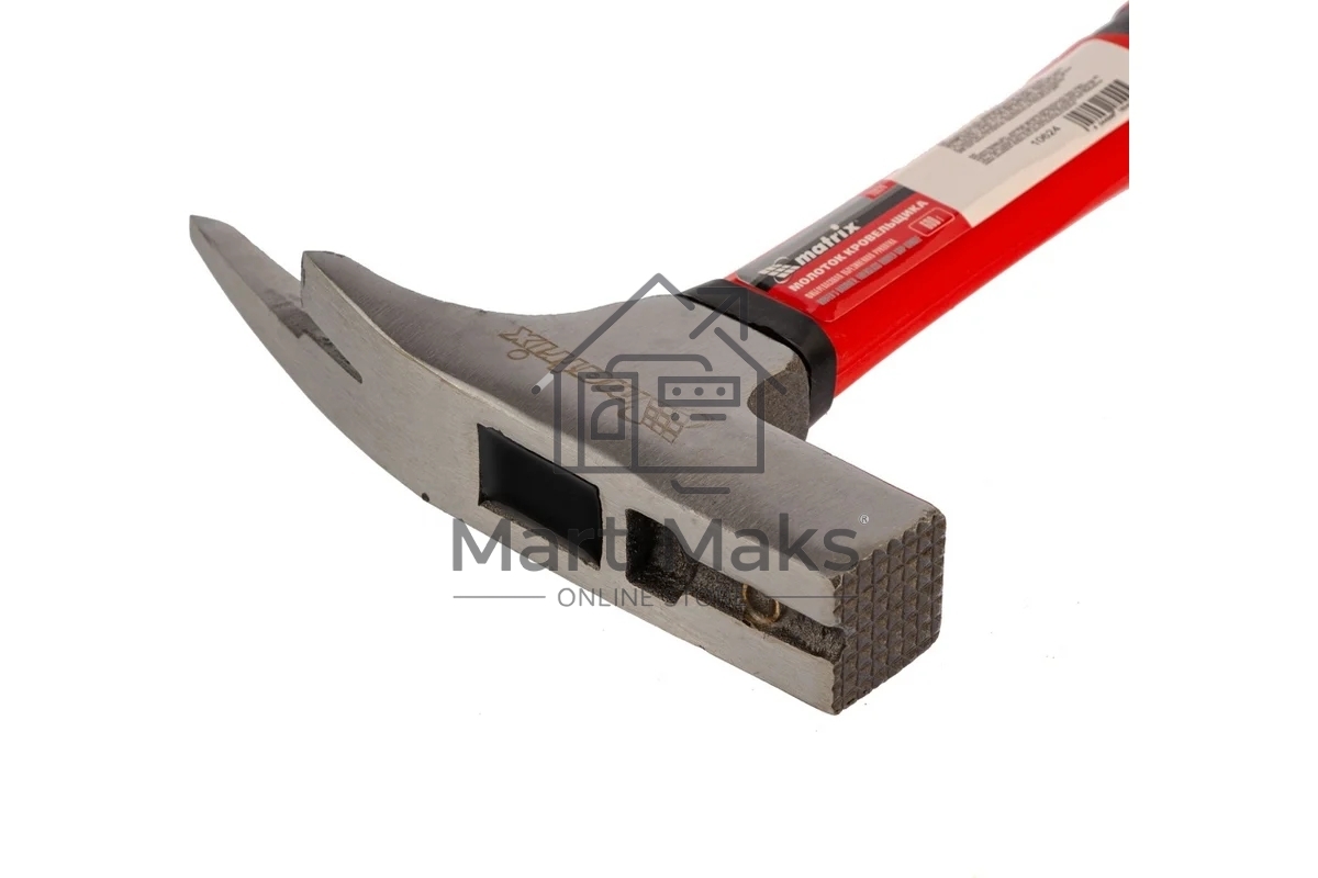 Молоток кровельщика Matrix 10624, 600 г, фибергласовая обрезиненная рукоятка