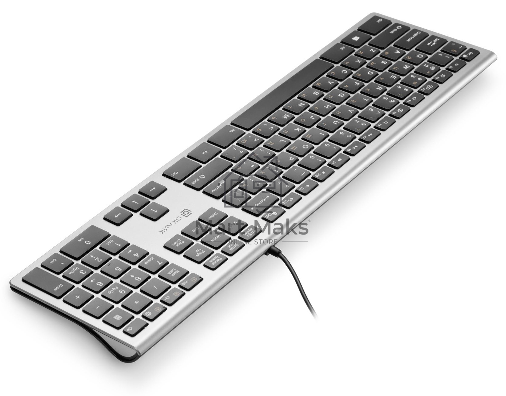 Клавиатура Oklick 890S проводная, USB, серый/черный