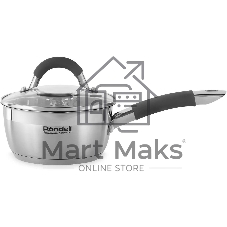 Ковш Rondell Flamme RDS-026, 1.3л, 16см, с крышкой, стальной