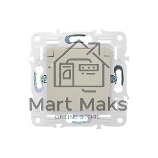 Розетка 1-местная IEK SKANDY SK-R11B (SK-R16-16-44-K10) с заземлением, с защитными шторками и крышкой 16А IP44, бежевый