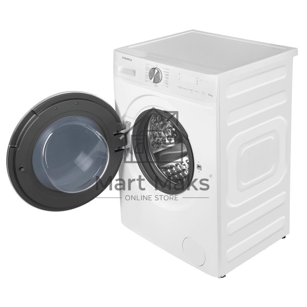 Стиральная машина Maunfeld MFWM127IWH053 белая, загрузка фронтальная 7кг, 1200 об/мин., класс: A+++