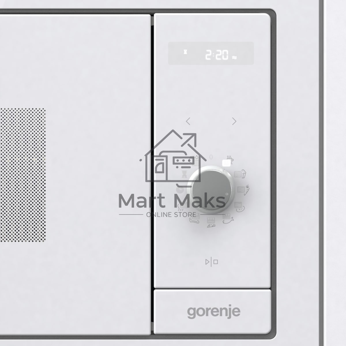 Микроволновая печь Gorenje BM235G1SYW белый, 23 л, 900 Вт, переключатели - поворотный механизм/сенсор