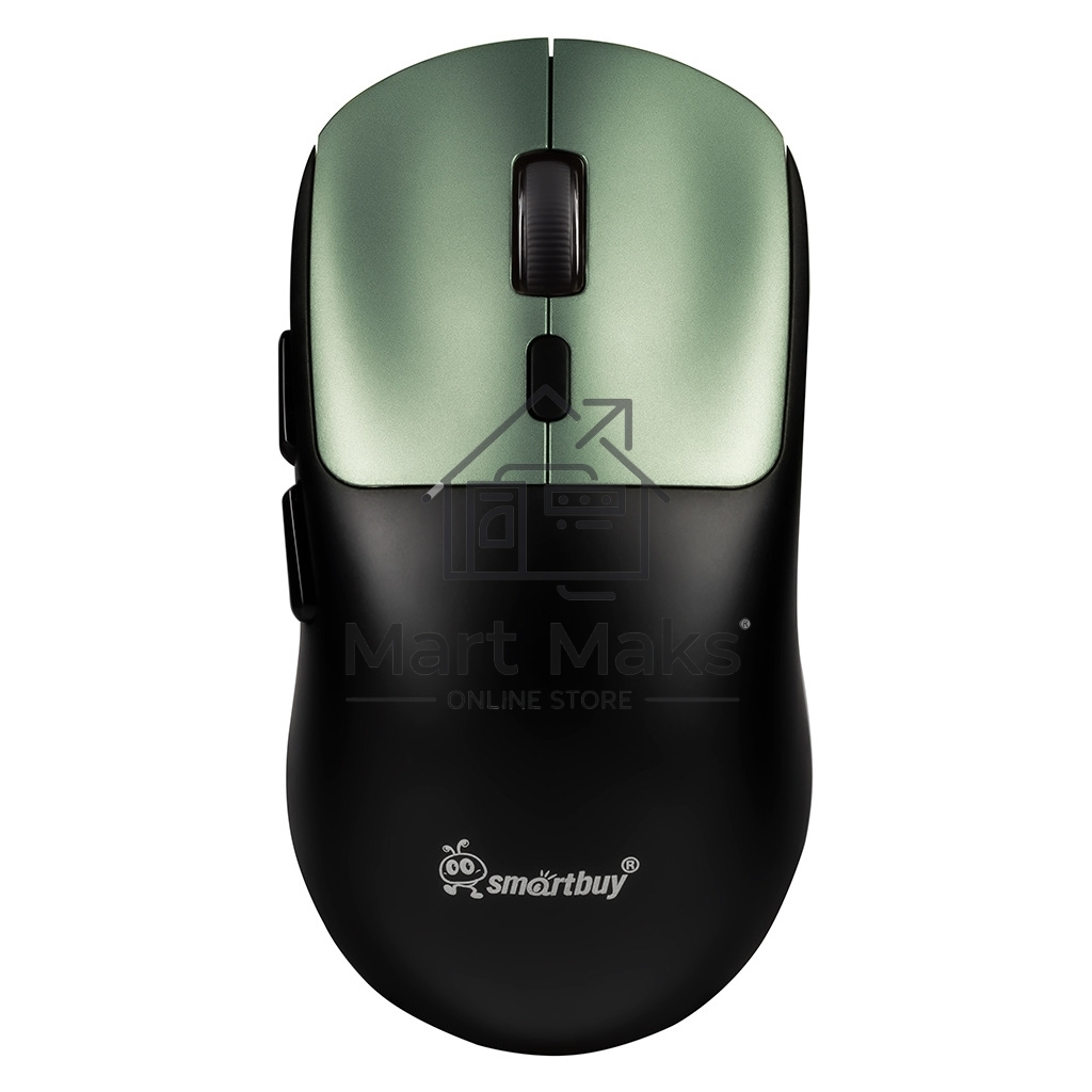 Мышь игровая беспроводная Dual BT+USB с зарядкой Smartbuy X7 черно-зеленая (SBM777DGG) /40.  