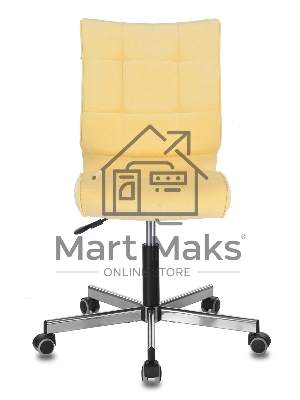 Кресло компьютерное Бюрократ CH-330M/VELV74 желтый Velvet 74, крестовина металл