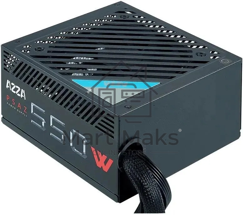 Блок питания Azza ATX 550W PSAZ-550W 80+ bronze (20+4pin) APFC 120mm fan 5xSATA RTL