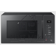 Микроволновая печь Samsung MS23T5018AC/BW антрацит, 23 л, 800 Вт, переключатели - сенсор