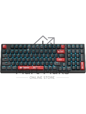 Клавиатура проводная A4Tech Bloody AT98 USB черный/красный
