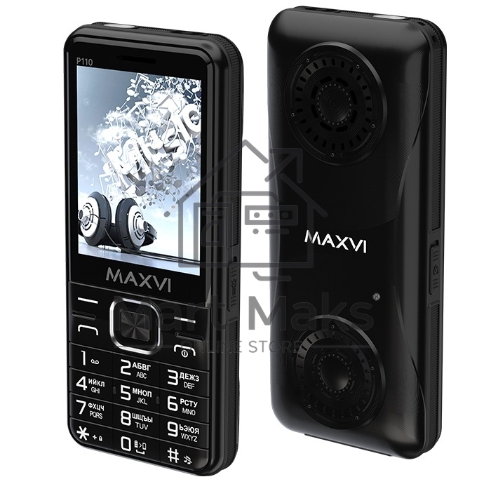 Мобильный телефон MAXVI Р110 черный