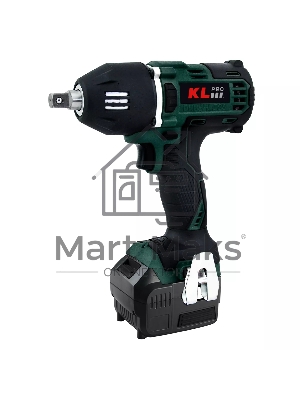 Профессиональный бесщеточный гайковерт аккумуляторный KLPRO KLSS18BH-50 (18В, Li-ion-2шт, 5.0А·ч, 400Нм, 2 скорости, подсветка,З/У,в кейсе)