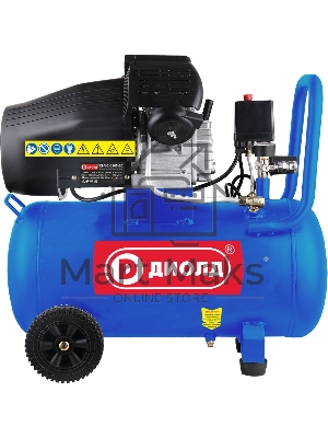 Компрессор поршневой Диолд КВП-2-2100-50 масляный 340л/мин 50л 2100Вт синий/черный Компрессор поршневой Диолд КВП-2-2100-50 масляный 340л/мин 50л 2100Вт синий/черный