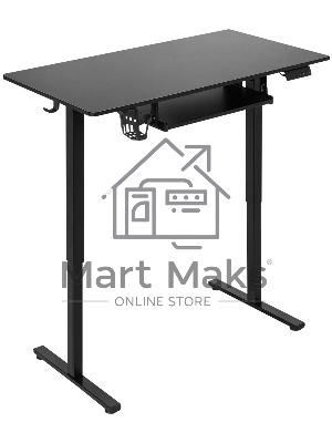 Игровой компьютерный стол Defender Victory черн,110*60,высота 72-117,полк 1