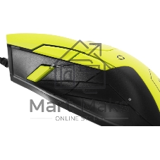 Мышь проводная A4Tech Bloody W70 Max желтый/черный, 10000 dpi, USB, кнопки - 9