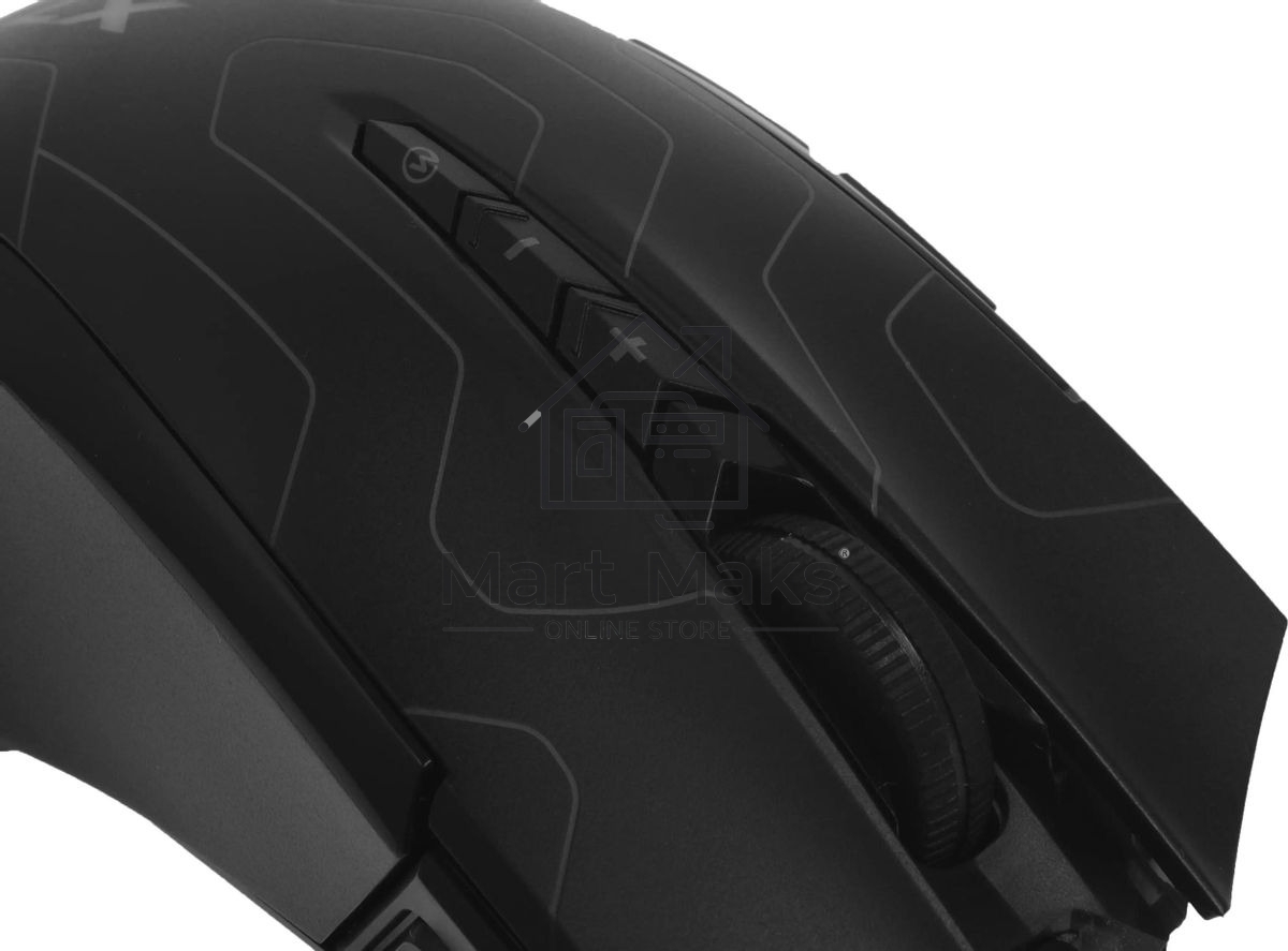 Мышь проводная A4Tech X89 Maze черный, 2400 dpi, USB, кнопки - 8