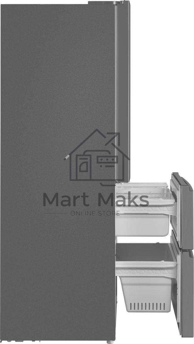 Холодильник Maunfeld MFF180NFSE01 нержавеющая сталь трехкамерный 224/113л морозилка снизу, No Frost