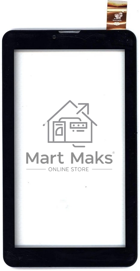 Сенсорное стекло (тачскрин) для Irbis TG71. черное с рамкой