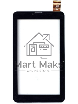 Сенсорное стекло (тачскрин) для Irbis TG71. черное с рамкой