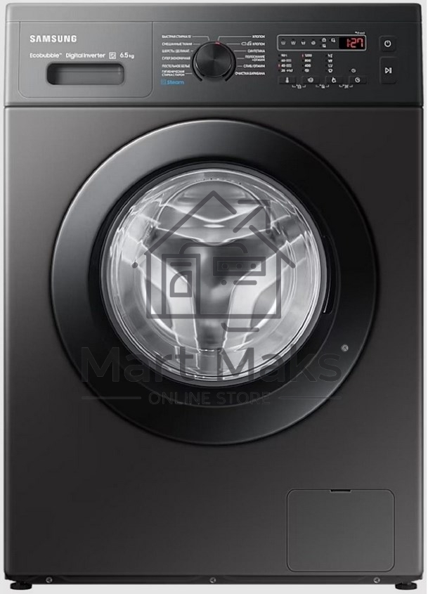 Стиральная машина Samsung WW65AG4S21CXLD серый, загрузка фронтальная 6,5 кг, 1200 об/мин, класс: A