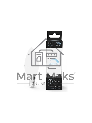 Лампа светодиодная Gauss Led Candle-dim E14 7Вт 4100К диммируемая