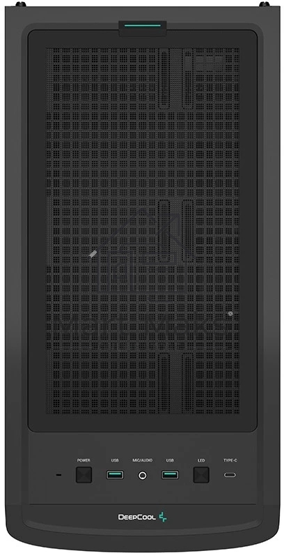 Компьютерный корпус Deepcool CK560 без БП, боковое окно (закаленное стекло), 3xARGB LED 120мм вентилятора спереди и 1x140мм вентилятор сзади, черный, ATX