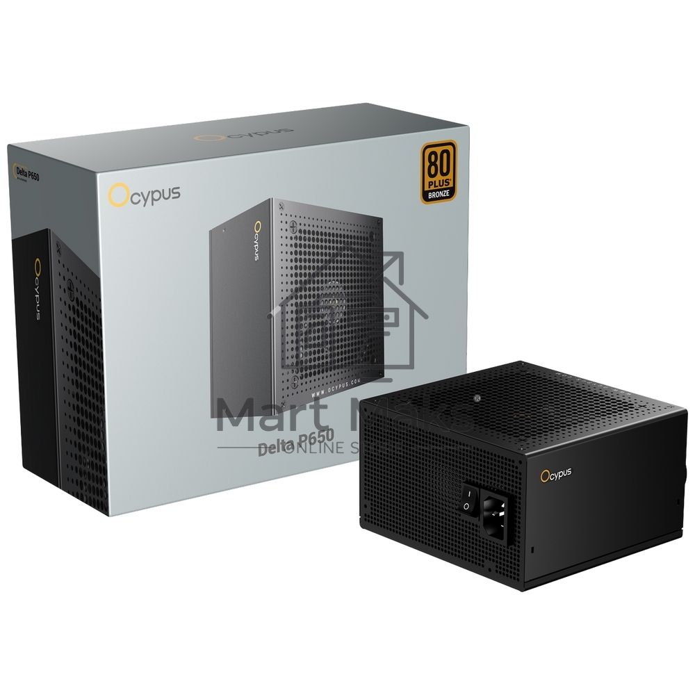 Блок питания 750W Ocypus Delta P750 (ATX, 80+ Bronze, APFC, 20+4 pin, 120mm fan, PCI-E 6+2Px3, 8xSATA) (Delta-P750-B1FDBK024X-EU)