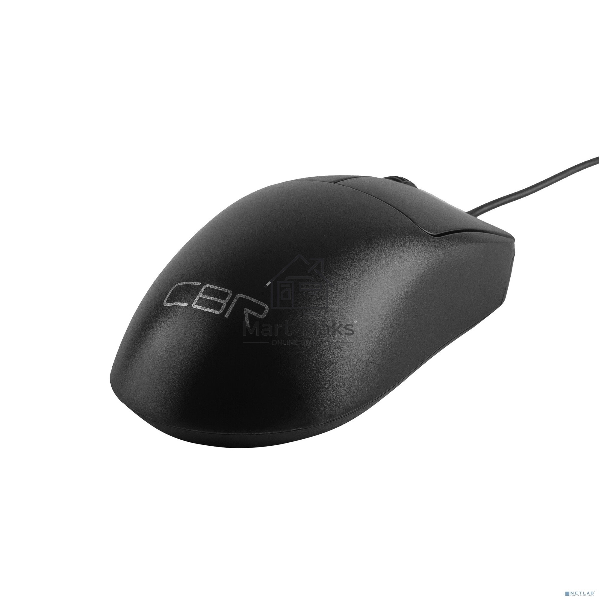 Мышь проводная CBR CM 125 черный, 1200 dpi, USB, кнопки - 3