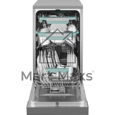 Посудомоечная машина Weissgauff DW 4539 Inverter Touch AutoOpen Inox, серебристый, 44.8 см, 10 компл., сушка конденсационная, 42 дБ, класс A+++