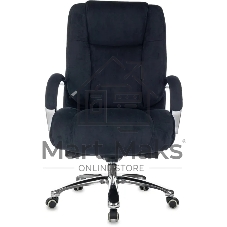 Кресло руководителя Бюрократ T-9925SL Fabric черный Holland 75 крестов. металл хром
