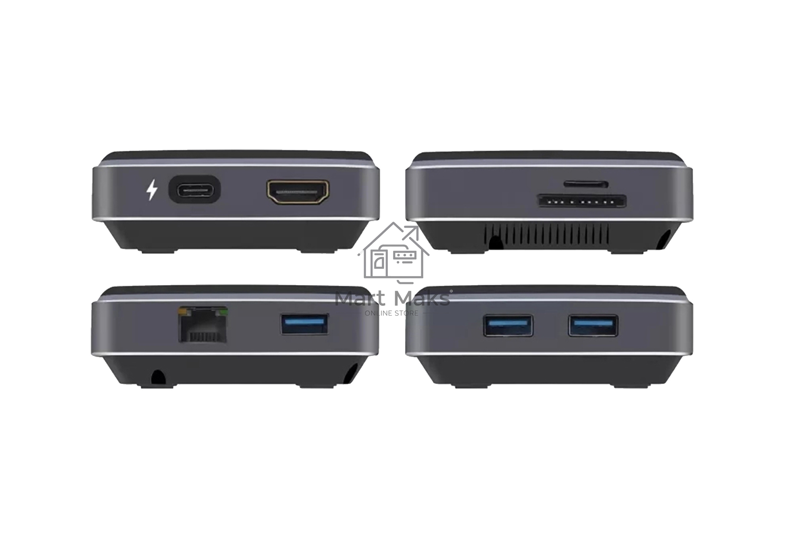 Распределитель Infobit iHub 901W 9 подключений через 1 кабель USB-С