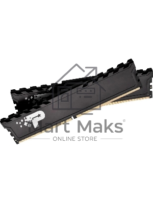 Оперативная память Patriot Signature, DDR4, 16Gb (2x8 Gb), 3200 MHz, CL22, DIMM, радиатор, черный