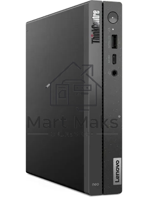 Неттоп Lenovo ThinkCentre Neo 50q Gen 4 i3 1215U (1.2) 8Gb SSD256Gb UHDG noOS WiFi BT 65W kb мышь клавиатура черный (12LN0028RU)