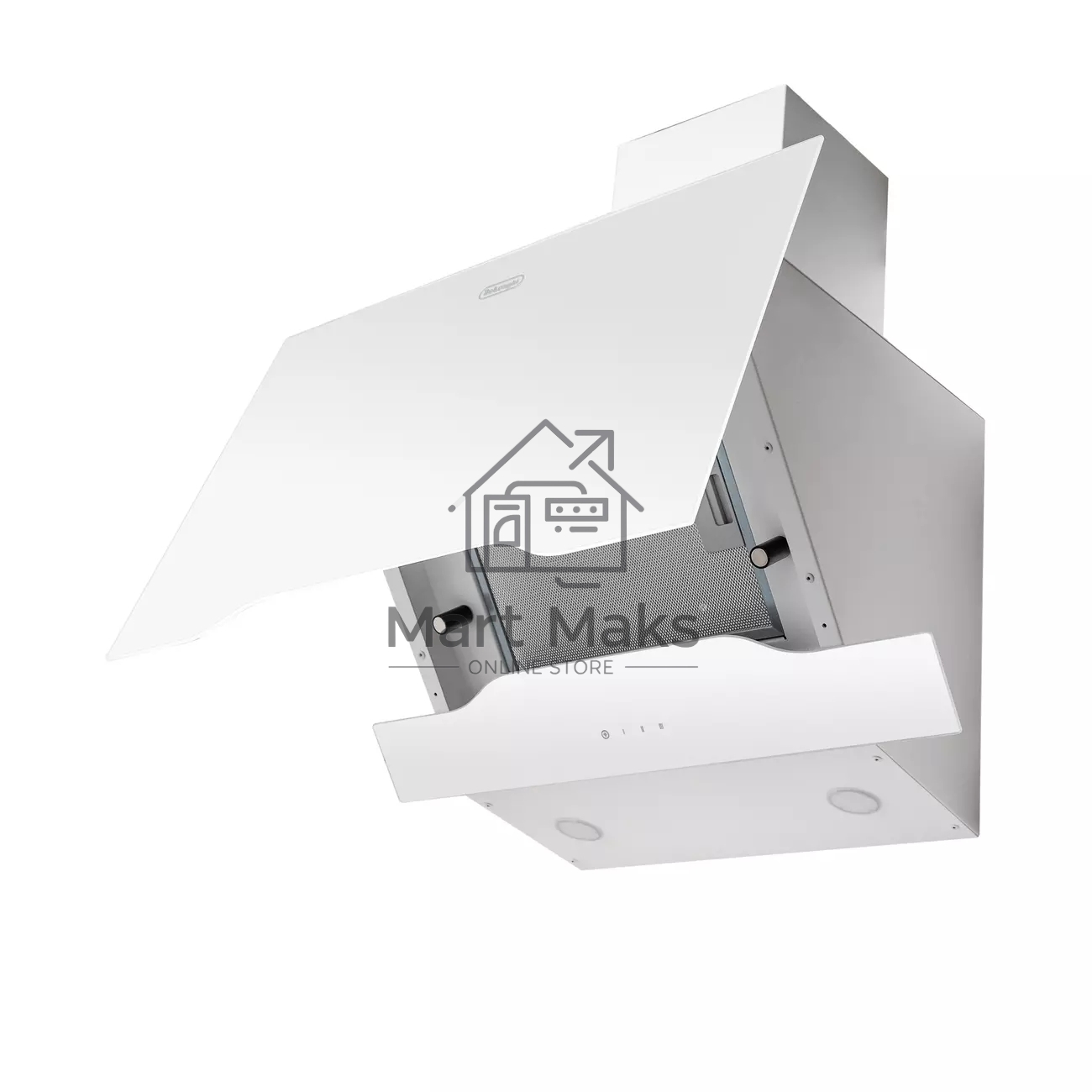 Вытяжка наклонная DeLonghi Linea 608 BB белый, 60 см, 850 куб. м/ч, 63 дБ