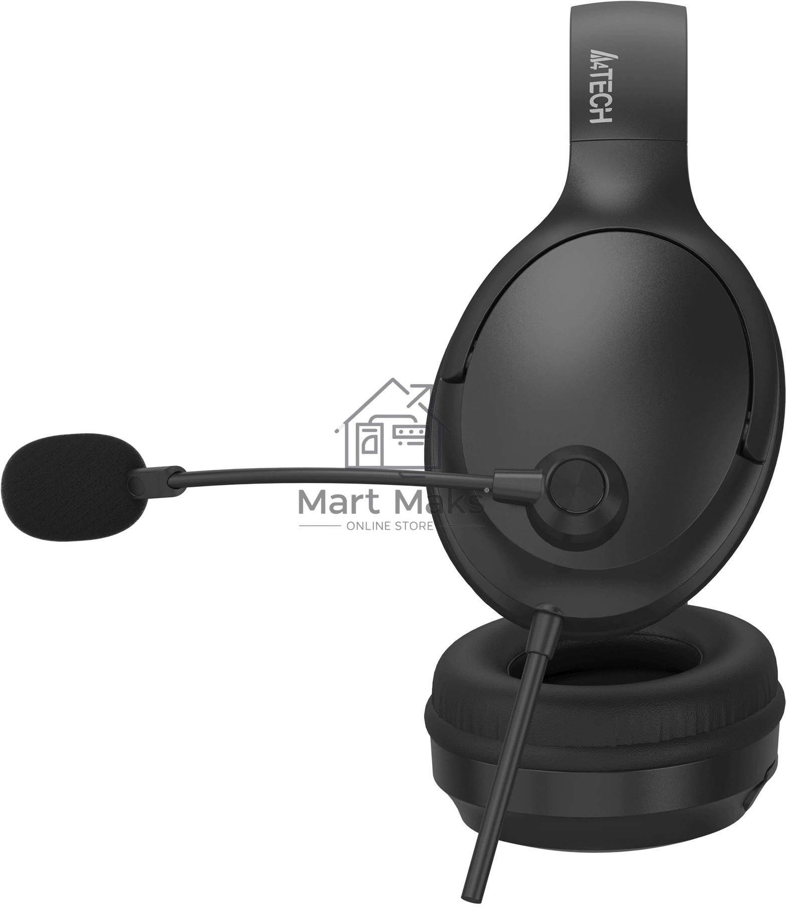 Наушники с микрофоном A4Tech Fstyler FH280U черный 2м мониторные USB оголовье